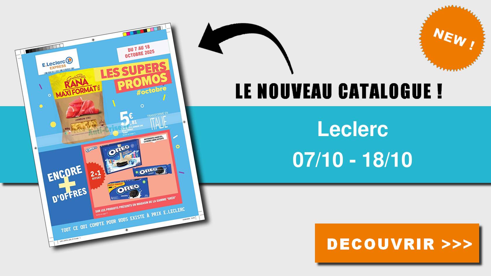 Catalogue du 07 au 18 octobre 2025