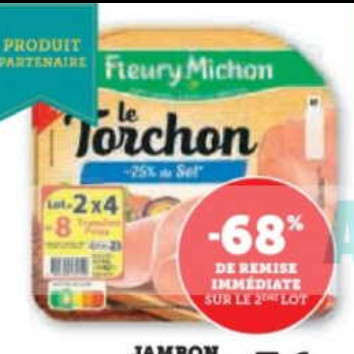 Jambon Fleury Michon chez Magasins U (18/11 – 30/11)