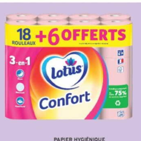 Papier Toilette Lotus chez Intermarché (13/11 – 23/11)