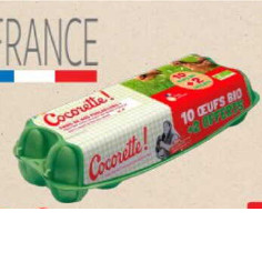 Oeufs Bio Cocorette chez Auchan (12/11 – 23/11)