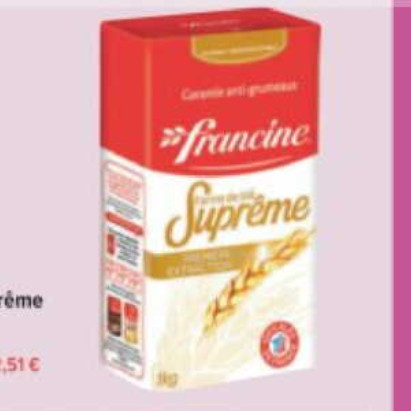 Farine Francine chez Carrefour (11/11 – 24/11)
