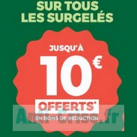 Auchan & Auchan Supermarché : Jusqu&rsquo;à 10€ en Bons d&rsquo;achat sur les Surgelés (11/12 – 13/12)