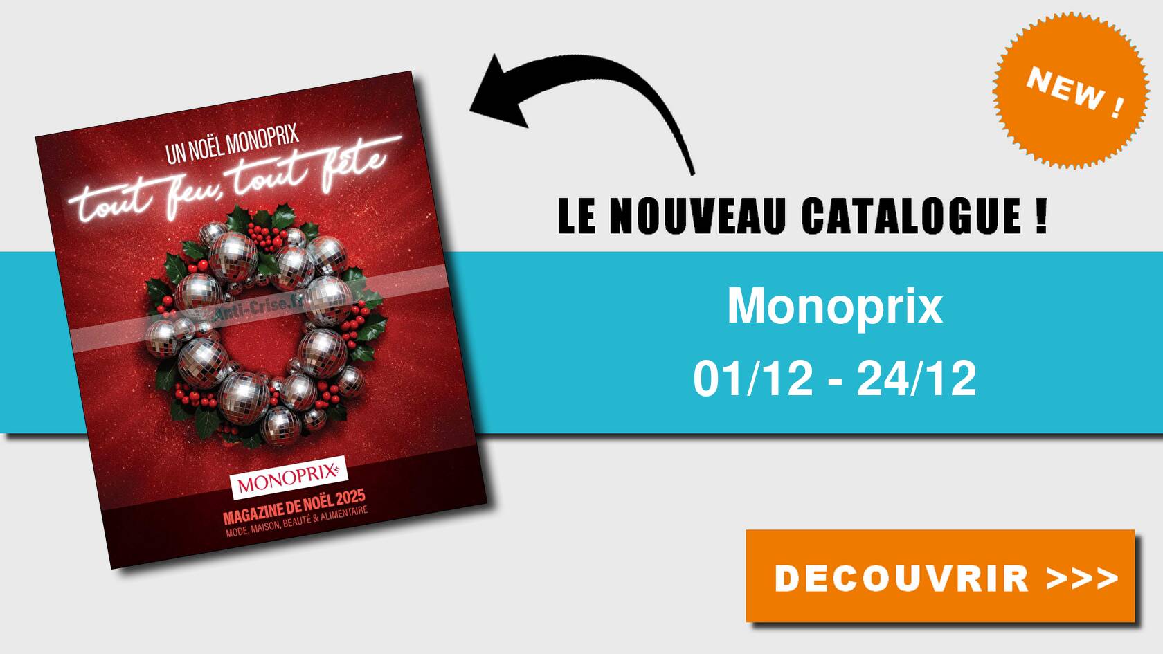 Magazine Monoprix Anti-crise.fr | Catalogue Monoprix du 01 au 24 décembre 2025 (Magazine ...