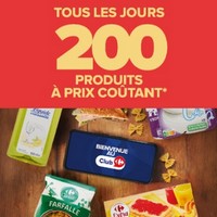 Carrefour & Carrefour Market : Opération Prix Coûtant (25/02 – 31/12)