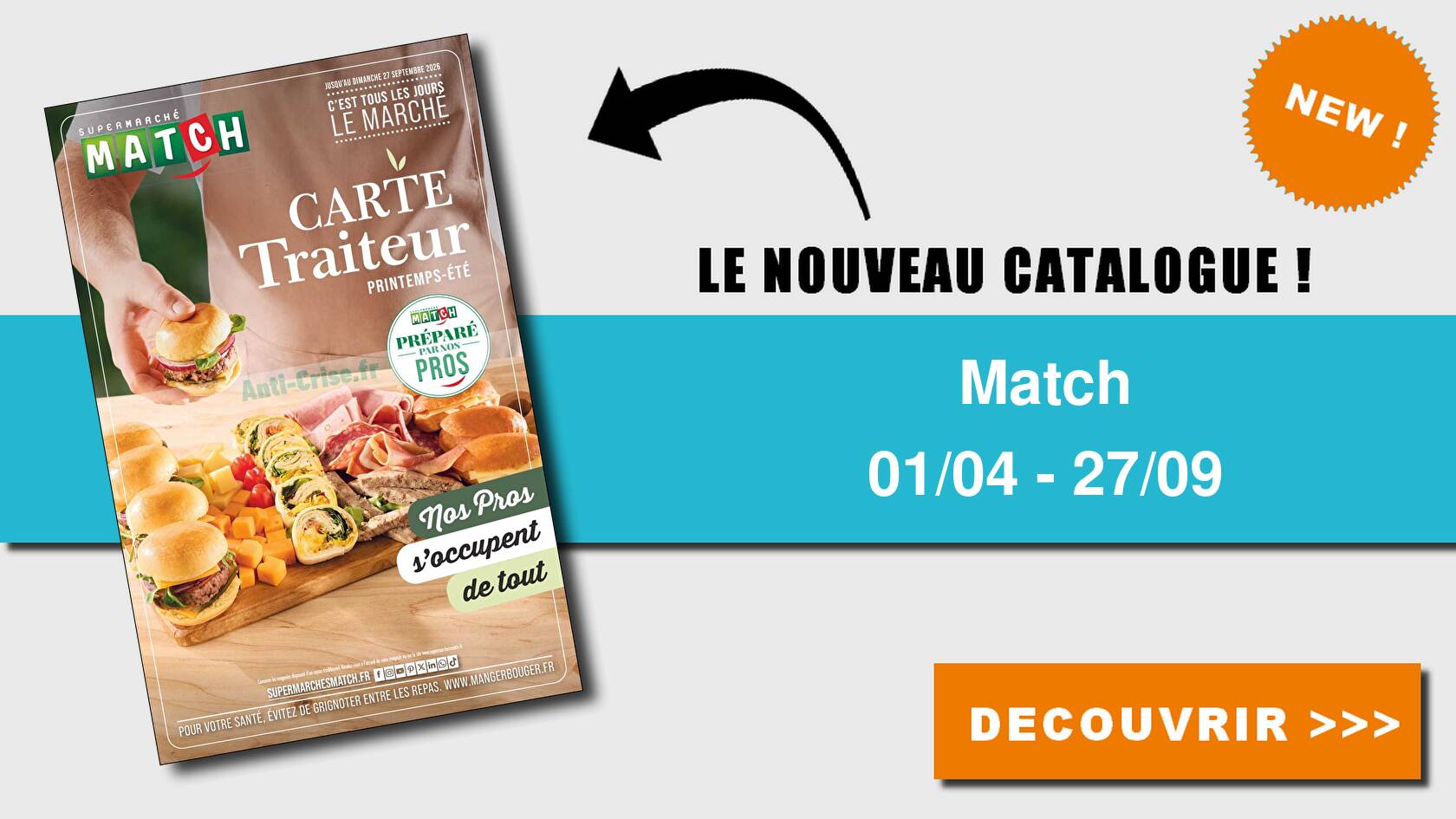 Catalogue du 01 avril au 27 septembre 2026