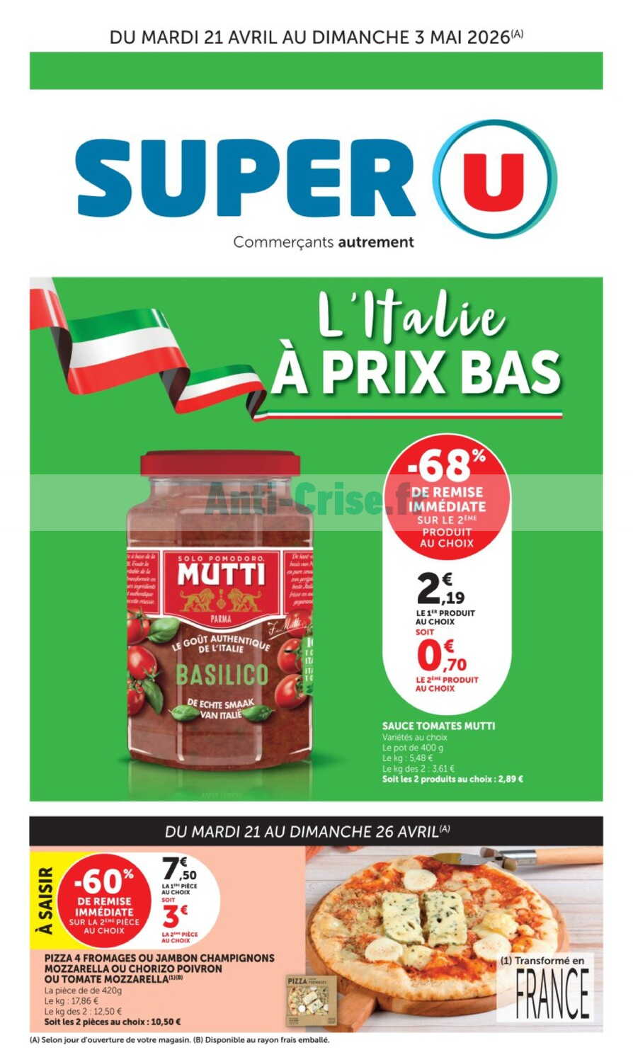 Catalogue Super U du 21 avril au 03 mai 2026