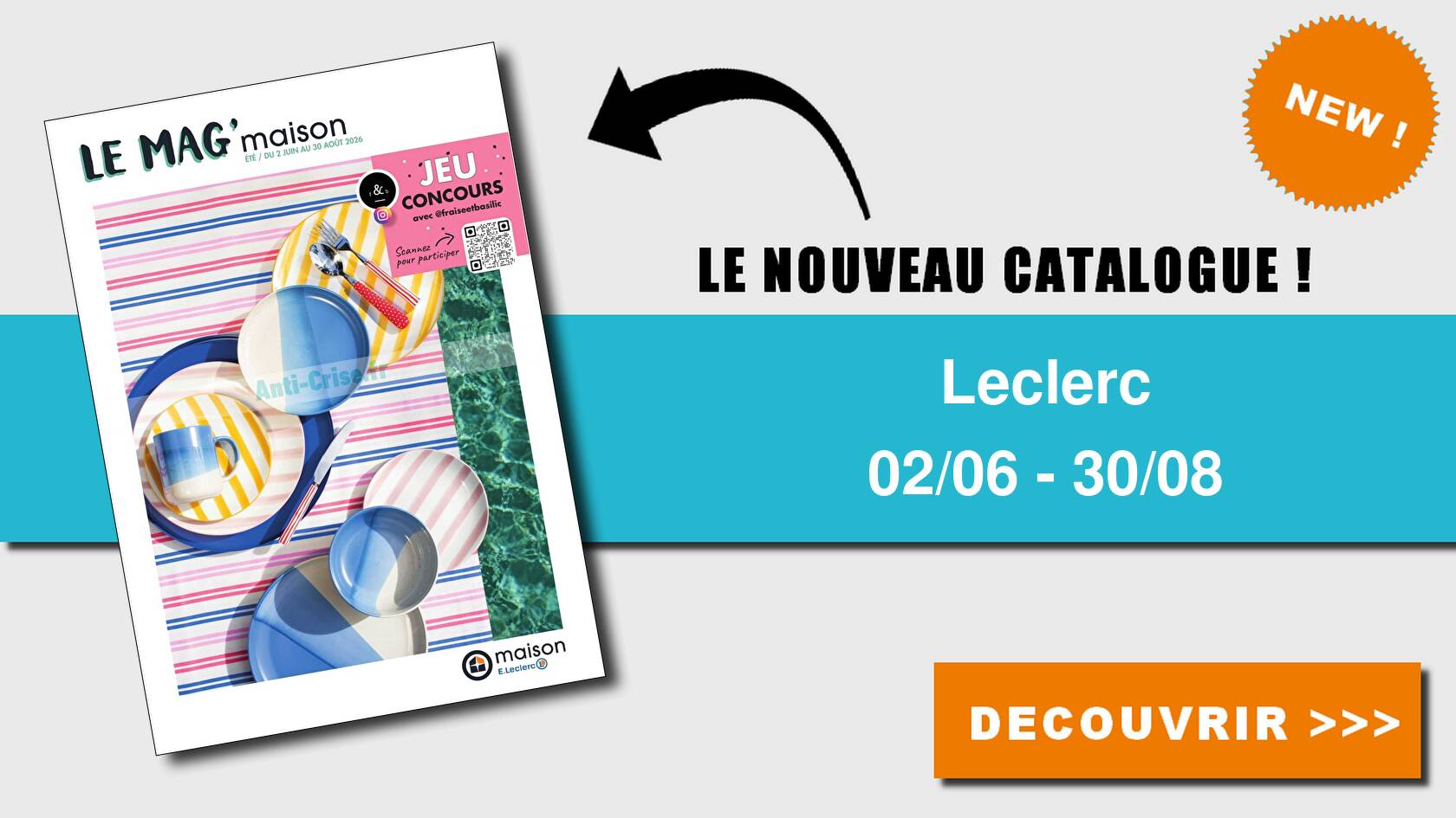 Catalogue du 02 juin au 30 ao&ucirc;t 2026