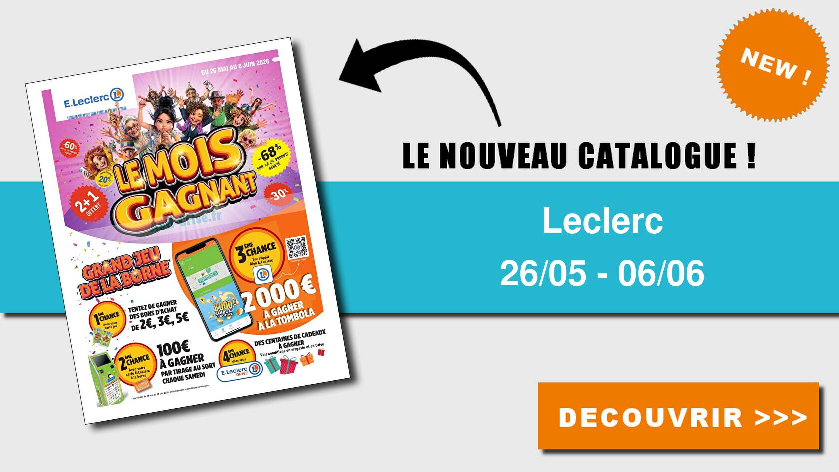 Catalogue du 26 mai au 06 juin 2026