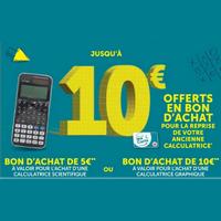 Magasins U : Jusqu&rsquo;à 10€ en Bon d&rsquo;Achat en Rapportant votre Ancienne Calculatrice (07/07 – 06/09)