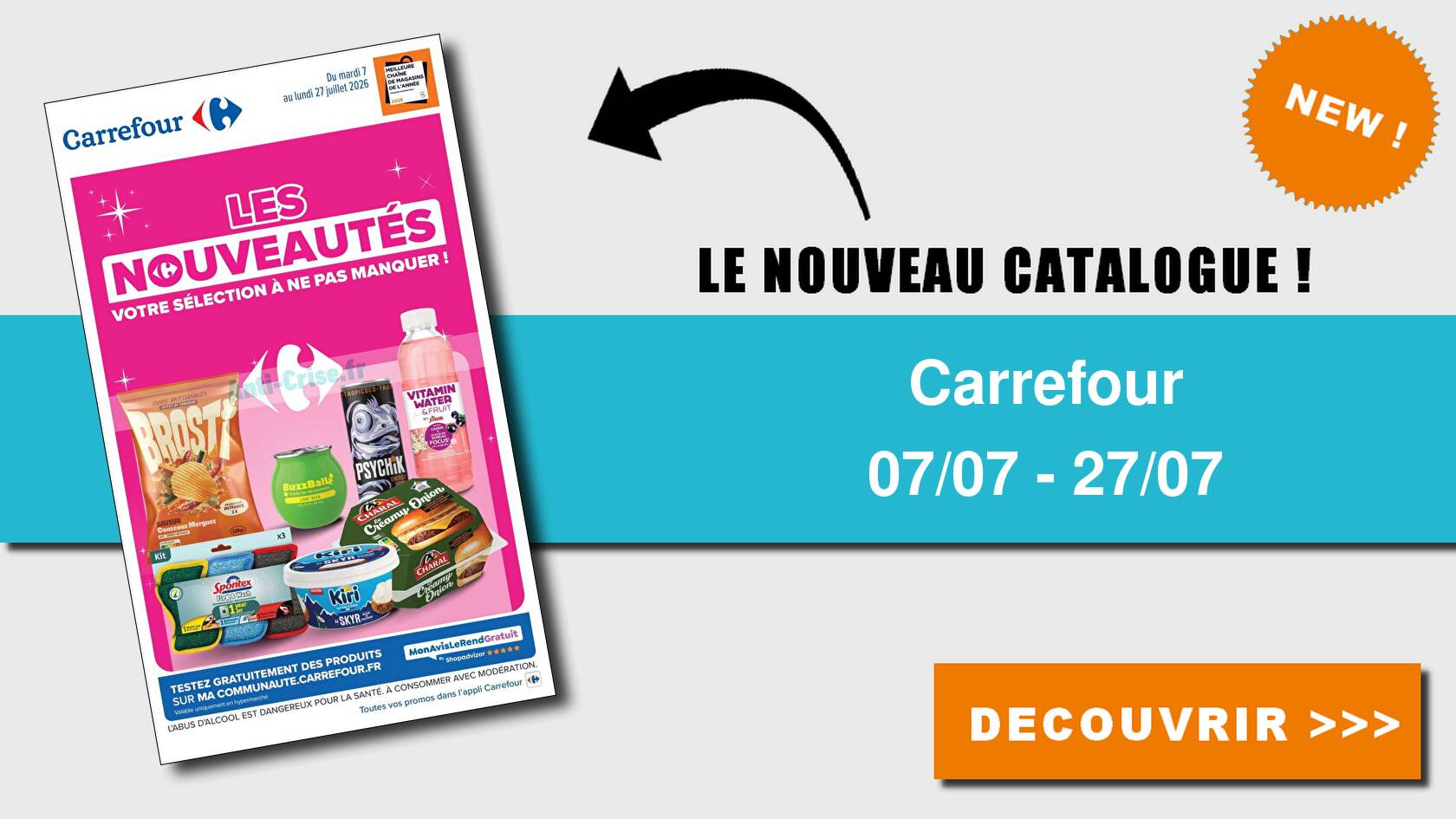Catalogue du 07 au 27 juillet 2026