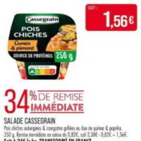 Salade composée Cassegrain chez Match (04/08 – 16/08)