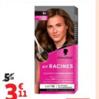 Coloration Kit Racines Schwarzkopf chez Auchan Supermarché (11/08 – 15/08)