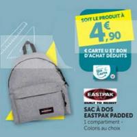 Super U : Sac à dos Padded EASTPAK à 4,90€ (Le 19/08)