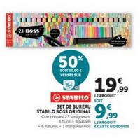Magasins U : 50% sur Surligneurs STABILO Boss (11/08 – 06/09)