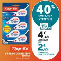 Magasins U : 40% sur Rubans correcteurs Tipp-Ex (11/08 – 06/09)