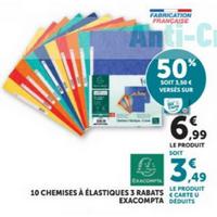 Magasins U : 50% sur Chemises à élastiques EXACOMPTA (11/08 – 06/09)