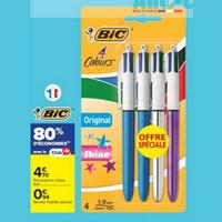 Carrefour Market : 80% sur Stylos 4 couleurs BiC (11/08 – 30/08)