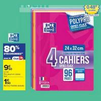 Carrefour Market : 80% sur Cahiers OpenFlex Oxford (11/08 – 30/08)
