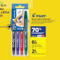 Carrefour : 70% sur Stylos PILOT Rollers FriXion Ball (28/07 – 10/08)