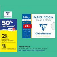 Carrefour : 50% sur Papier dessin Clairefontaine (28/07 – 10/08)