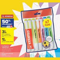 Carrefour Market : 50% sur Surligneurs STABILO Swing Cool (11/08 – 30/08)