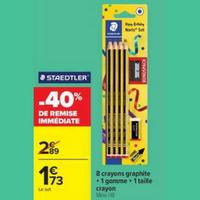 Carrefour Market : 40% sur Crayons graphites STAEDTLER  (11/08 – 30/08)