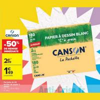 Carrefour : 50% sur Papier à dessin CANSON (11/08 – 31/08)