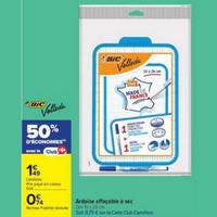Carrefour Market : 50% sur Ardoise Velleda + Feutre BiC (28/07 – 09/08)