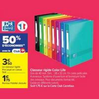 Carrefour Market : 50% sur Classeur rigide Color Life Oxford (11/08 – 30/08)