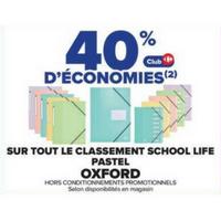 Carrefour Market : 40% sur Classement School Life Pastel Oxford (11/08 – 30/08)