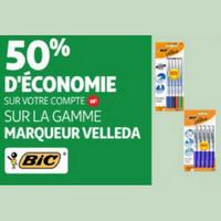 Auchan : 50% sur Feutres effaçables BiC (04/08 – 16/08)