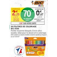 Intermarché : 70% sur Feutres de coloriage BiC Kids (04/08 – 06/09)