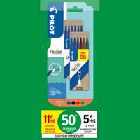 Intermarché : 50% sur Recharges PILOT FriXion Ball (28/07 – 09/08)