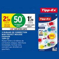 Intermarché : 50% sur Mini Rubans correcteur Tipp-Ex (28/07 – 23/08)