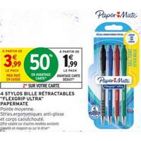 Intermarché : 50% sur Stylos bille FlexGrip Ultra Paper Mate (04/08 – 06/09)