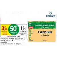 Intermarché : 50% sur Papier à dessin CANSON (04/08 – 06/09)