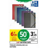 Intermarché : 50% sur Trieur Crossline Oxford (04/08 – 06/09)