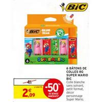 Intermarché : 50% sur Bâtons de Colle BiC Super Mario (04/08 – 06/09)