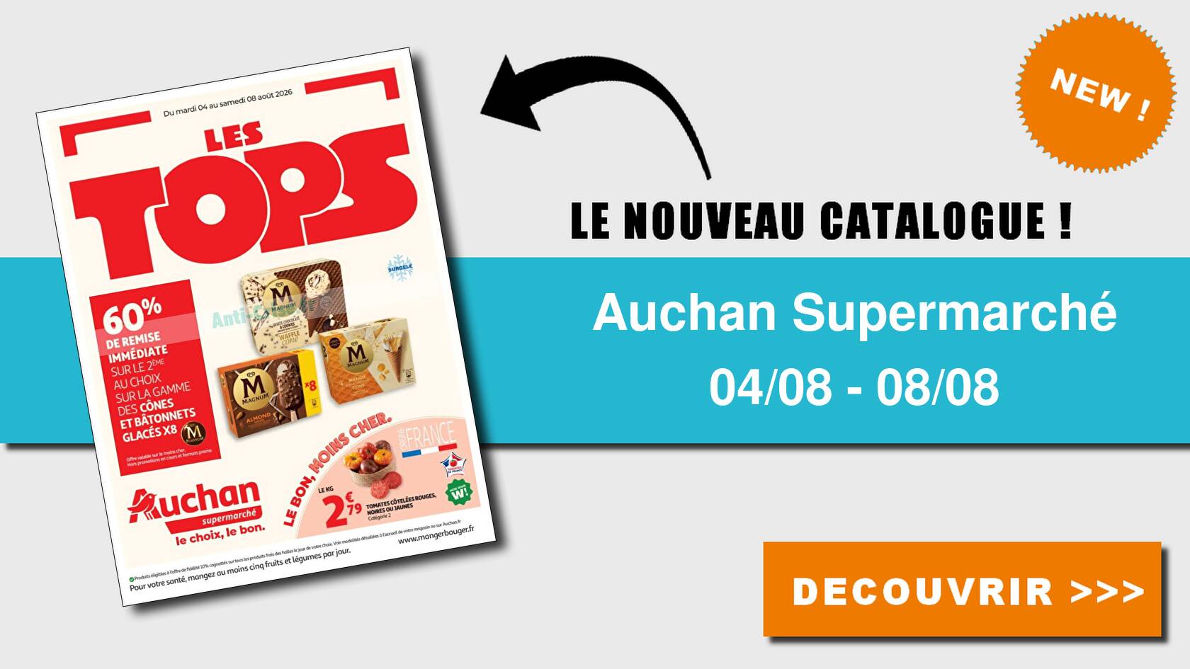 Catalogue du 04 au 08 ao&ucirc;t 2026