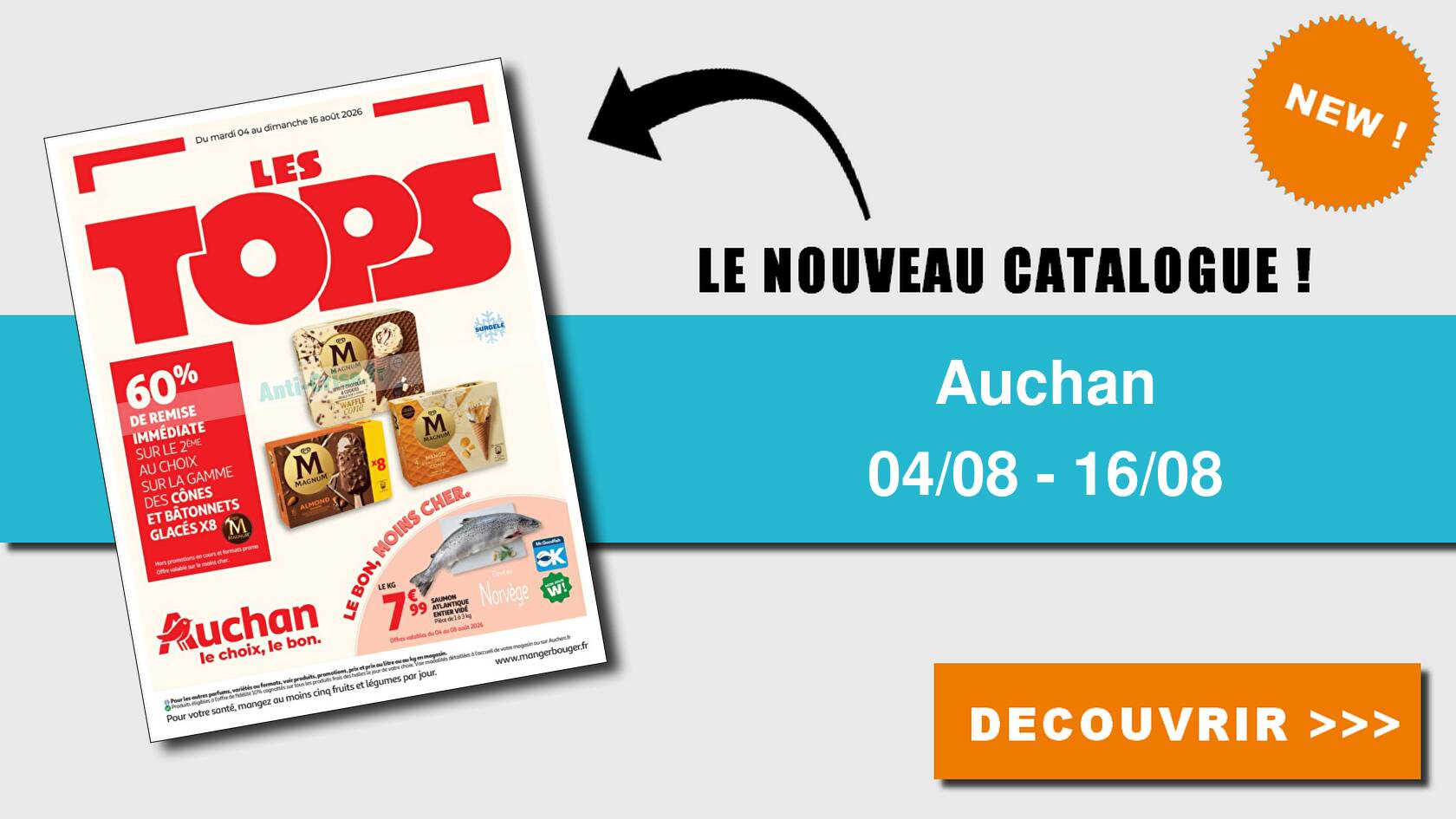 Catalogue du 04 au 16 ao&ucirc;t 2026