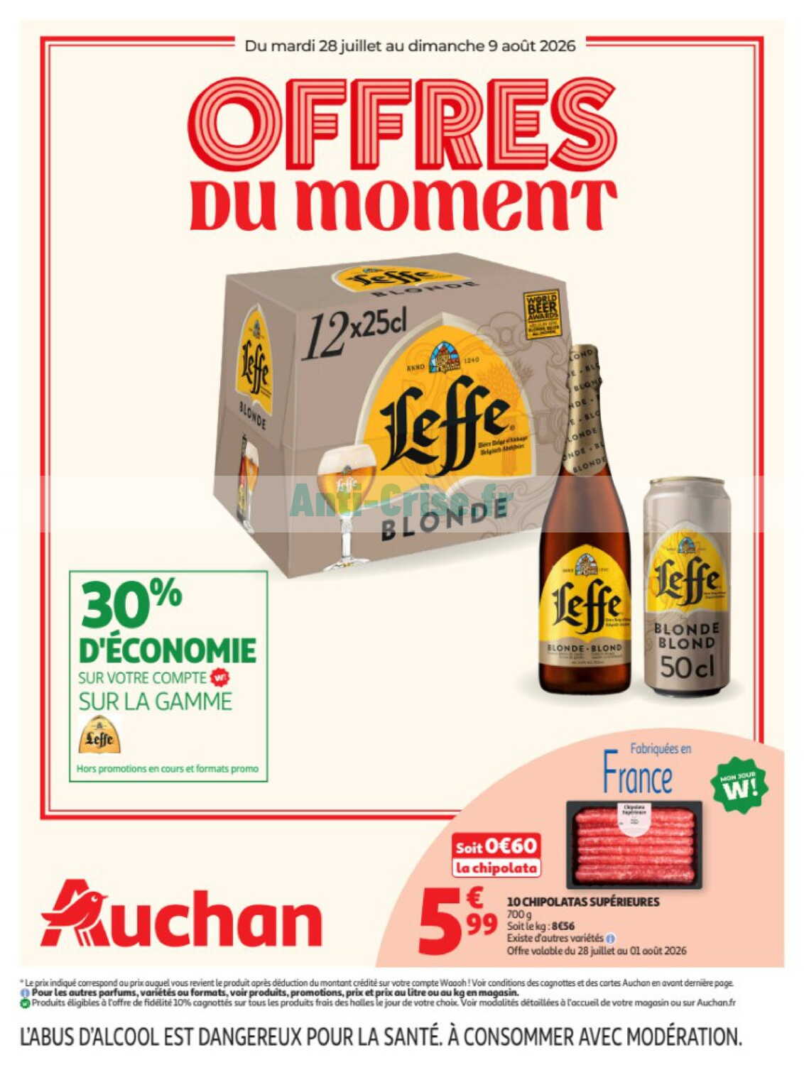 Catalogue Auchan du 28 juillet au 09 août 2026