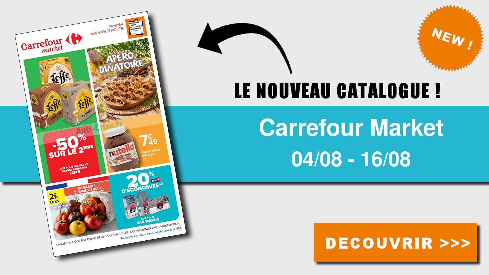 Catalogue du 04 au 16 ao&ucirc;t 2026