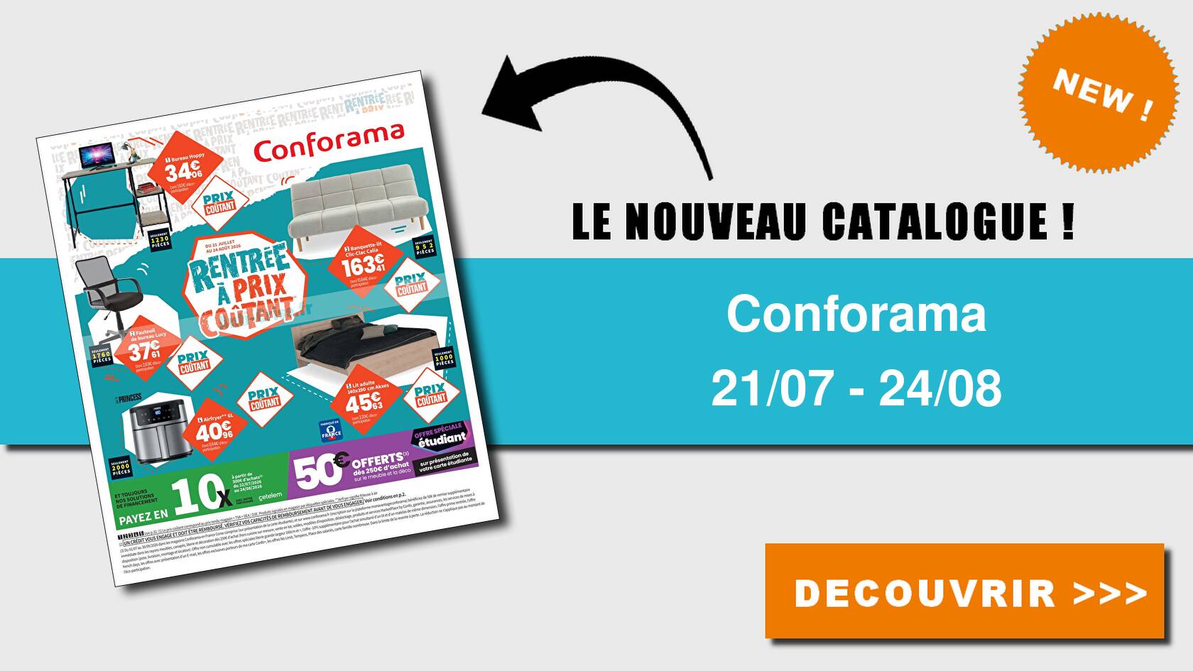 Catalogue du 21 juillet au 24 ao&ucirc;t 2026