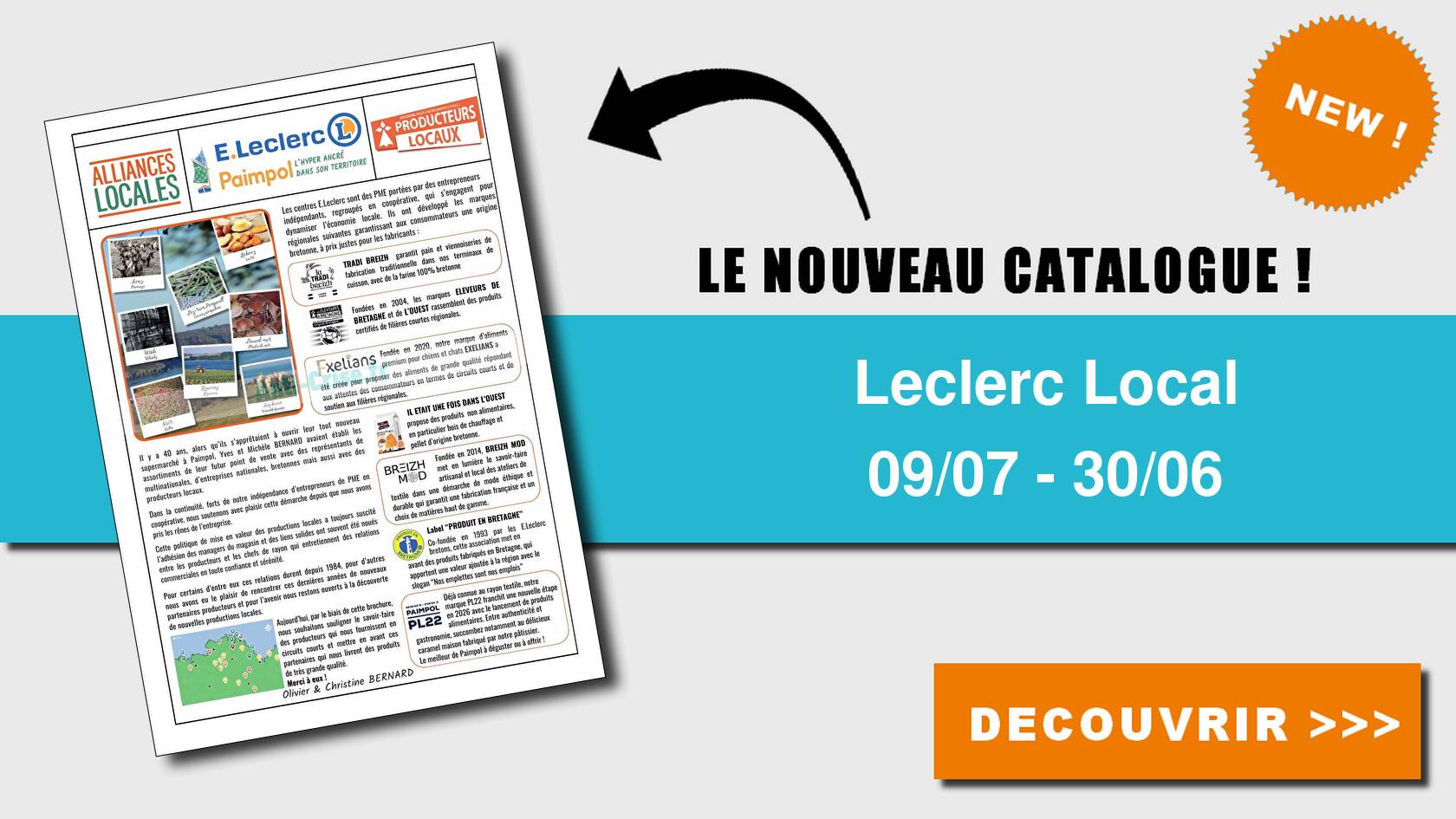 Catalogue du 09 juillet 2026 au 30 juin 2027
