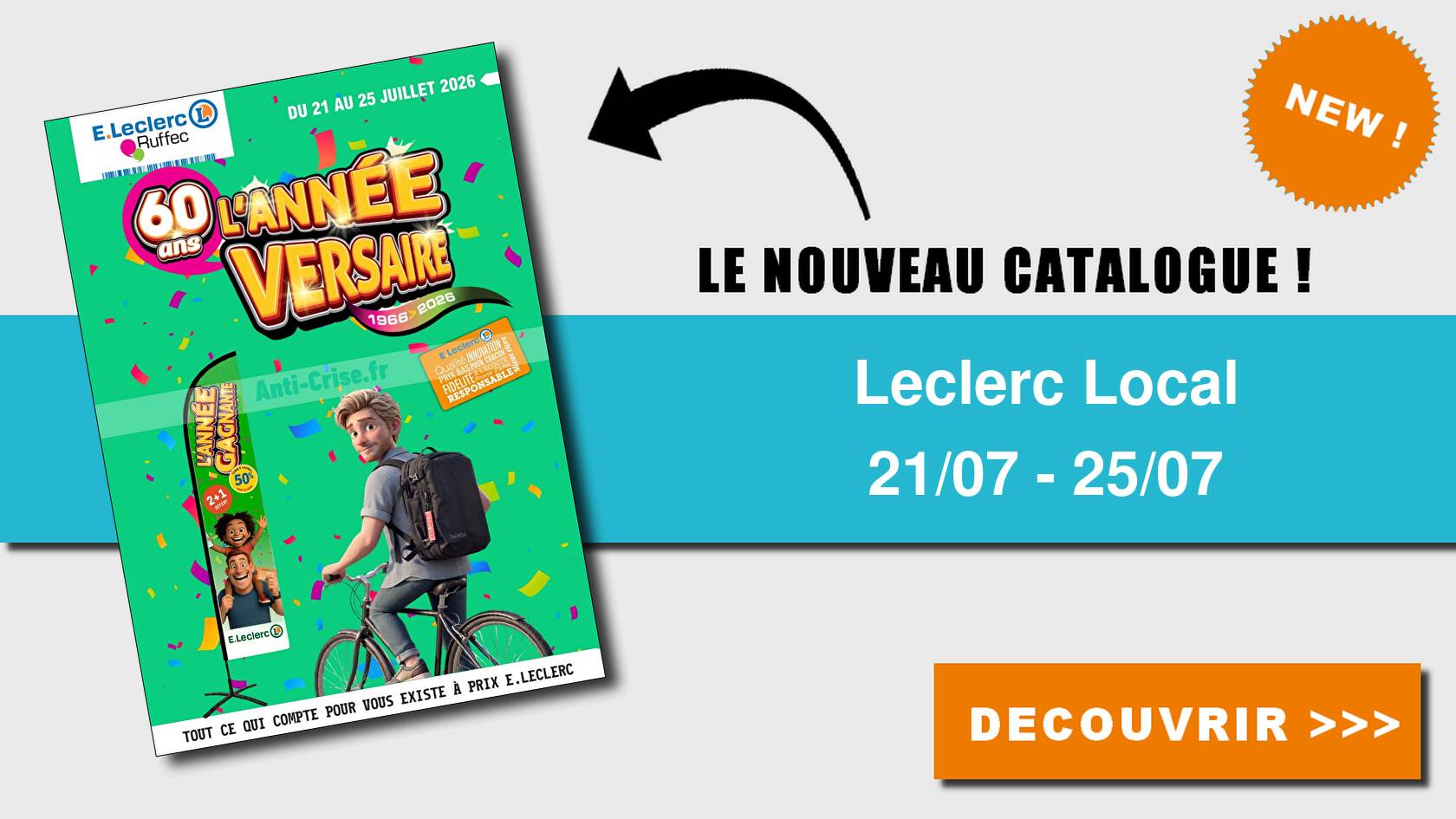 Catalogue du 21 au 25 juillet 2026