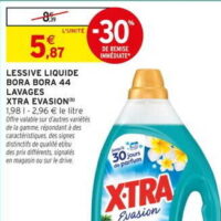 Lessive liquide X-TRA chez Intermarché (04/08 – 16/08)