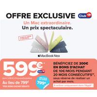 Carrefour : MacBook Neo Apple à 599€ (25/08 – 07/09)