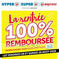 Magasins U : Fournitures scolaires 100% remboursées en bon d&rsquo;achat (28/08 – 29/08)