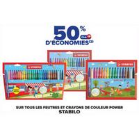 Carrefour : 73% sur Feutres STABILO Power et Power Max (17/08 – 31/08)