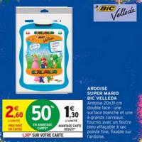 Intermarché : 50% sur Ardoise effaçable Velleda Super Mario (11/08 – 23/08)